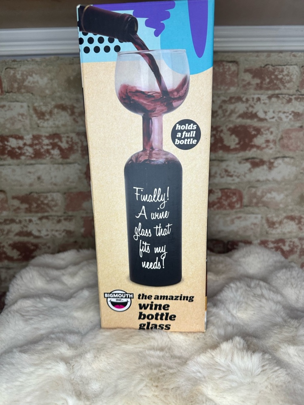BigMouth The Amazing Wine Bottle Glass